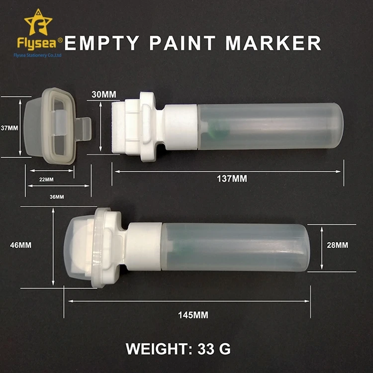Хорошая цена 30 мм нетоксичный экологически чистый стержень перманентного чернильного типа маркер пустой
