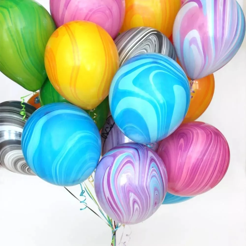 Marble Rainbow 12 INCH Latex Balloons Party Wedding party BALOONS DecorationS 