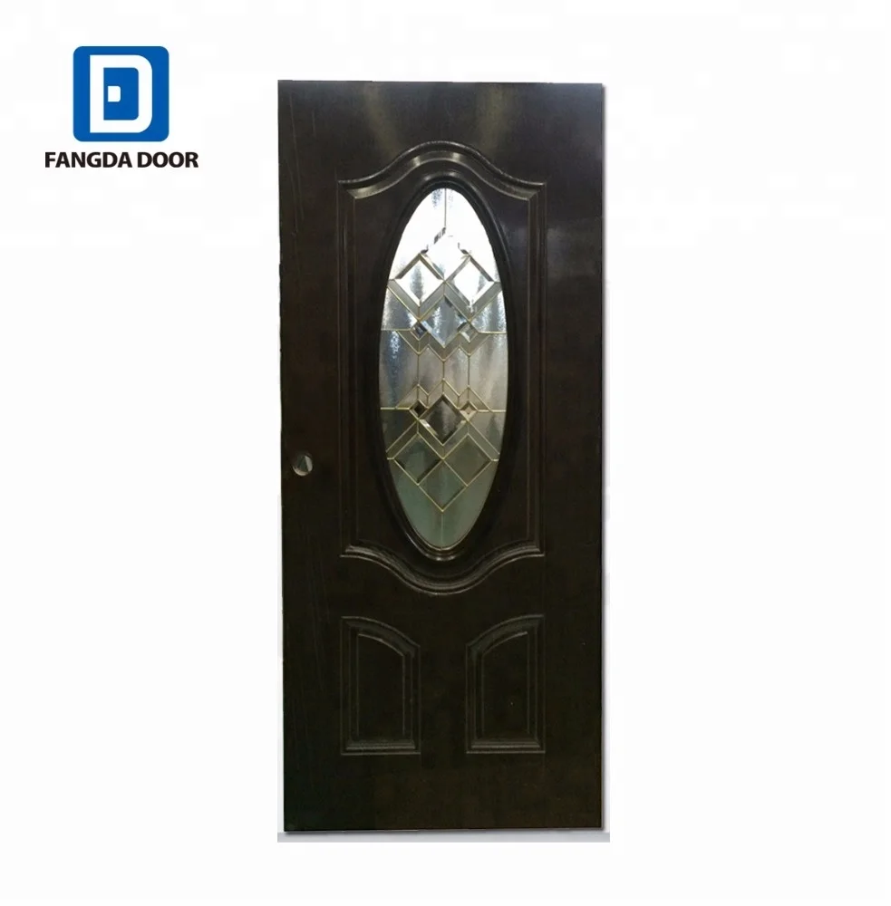 Fangda Luxury 3/4 Oval Decorative Glass Inserts Fiberglass Entry Door -  China Modern Interior Door, Glass Door