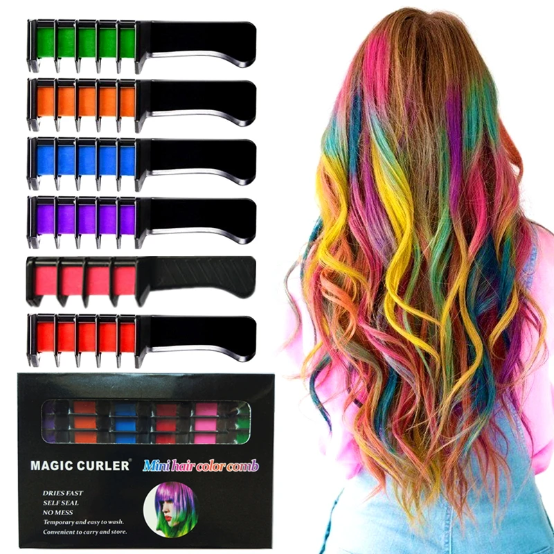 1pcs Hair Color Disposable Temporary Dye Stick Mini Hair Dye Comb Hair  Dyeing Chalk Mini Hair Dyeing Fast And Long Lasting Tools Hair Color  AliExpress | Disposable Hair Dyeing Comb Mini Tool