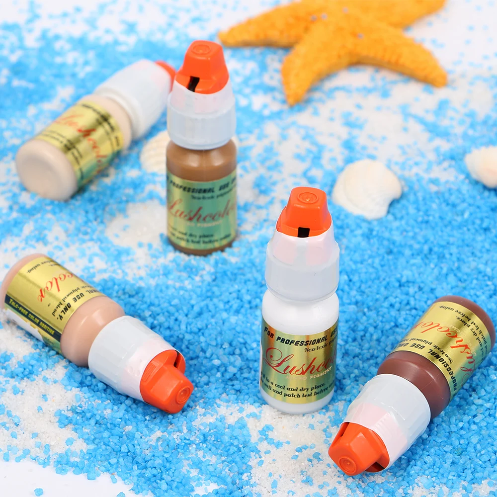 Полукремовый пигмент Lushcolor для перманентного макияжа татуажа бровей подводки глаз