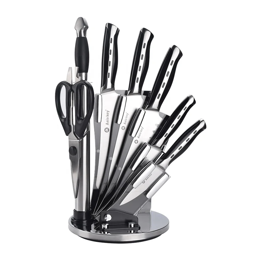 8pcs stainless steel kitchen knife set with forged handle