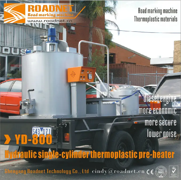 Гидравлические автоматический контроль температуры двойной цилиндр термопластичные подогреватель, термопластичный краски правильная машина