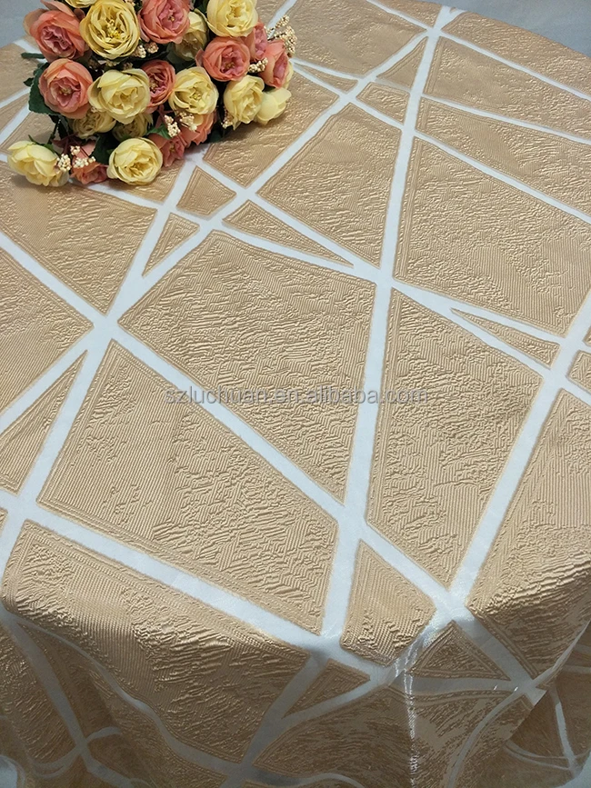 Newest Elegant Overlay Polyester Cloth Table Linens Wedding Event