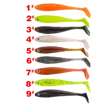 Goby leurre de pêche 7 cm 14g tête plombée appât souple nageurs poisson gabarit pêche pagaie queue brochet bar leurre  18