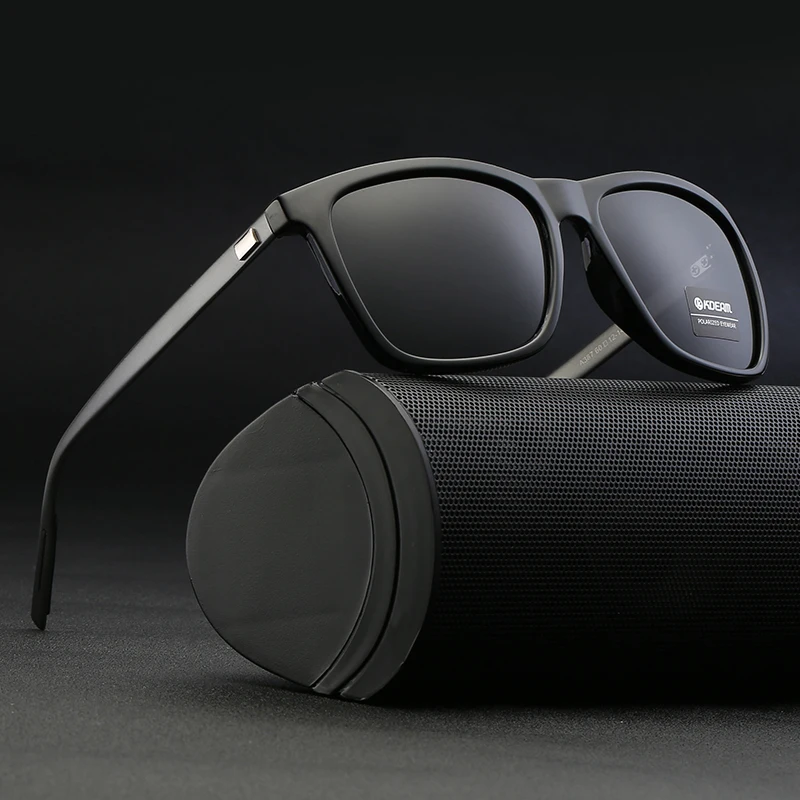 KDEAM Wholesale Italy Design UV400 Polarized Custom Logo Dropshipping Luxury Metal Sunglasses 2021 Lentes De Sol