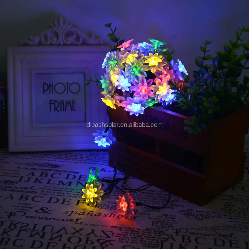 Good Qualitysolar Led Garland String Light Led Decorative Flower Lights