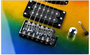 カラフルレインボー24フレットエレキギター中国メーカー工場価格卸売