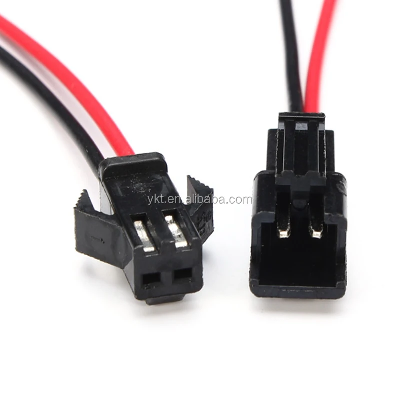 5Pair JST SM 2/3/4/5/6 Pin 2.54mm Pitch Male Female Plug LED