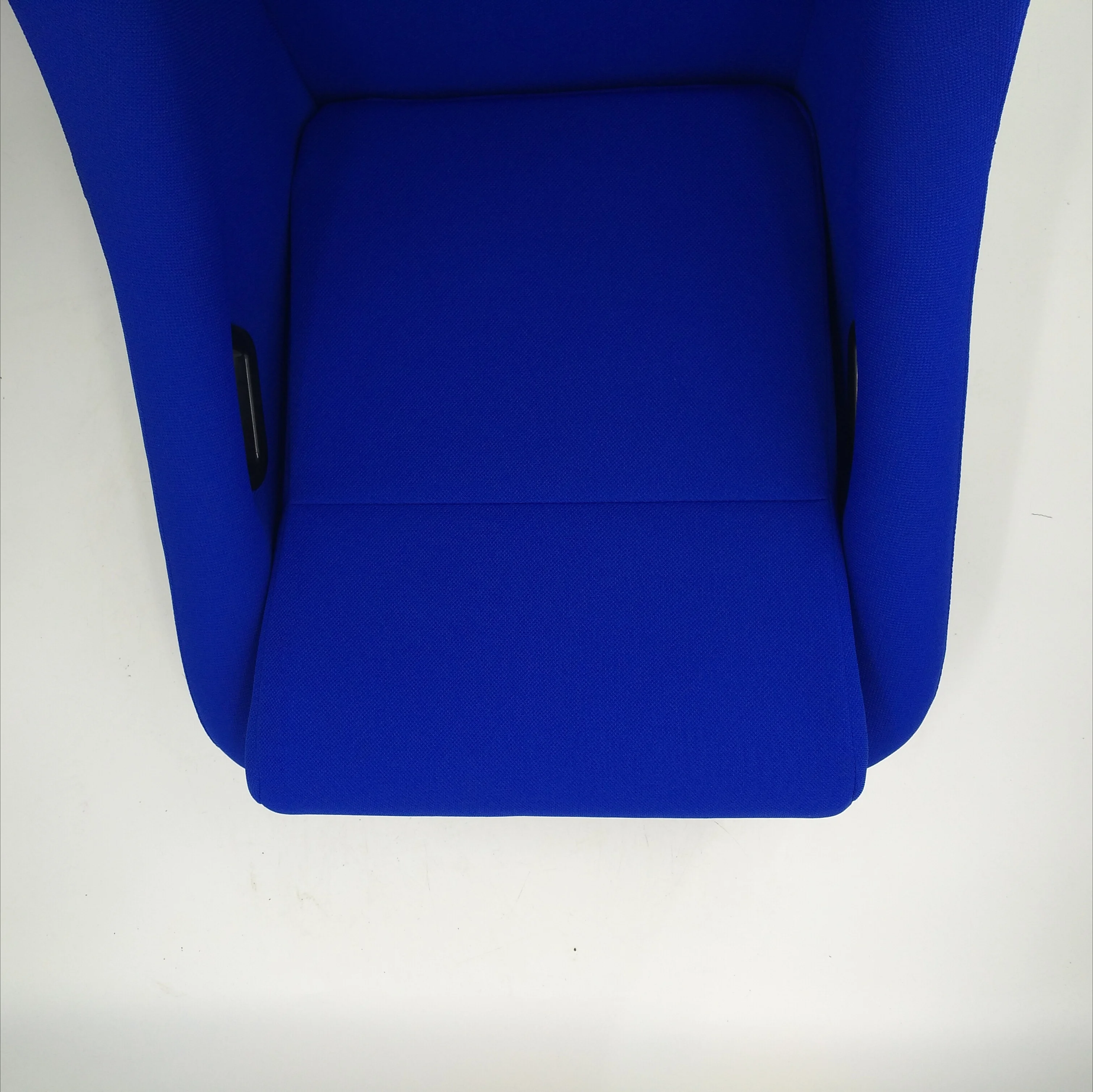 Universal Bucket Seats for Racing Car Blue Pineapple Material Cloth Sports Seats With Double Rails