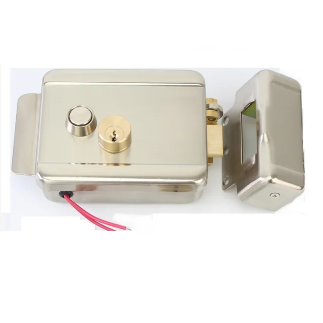 Hot Selling EC06 Electric Rim Door Lock Two Cylinders with Keys for Door Control