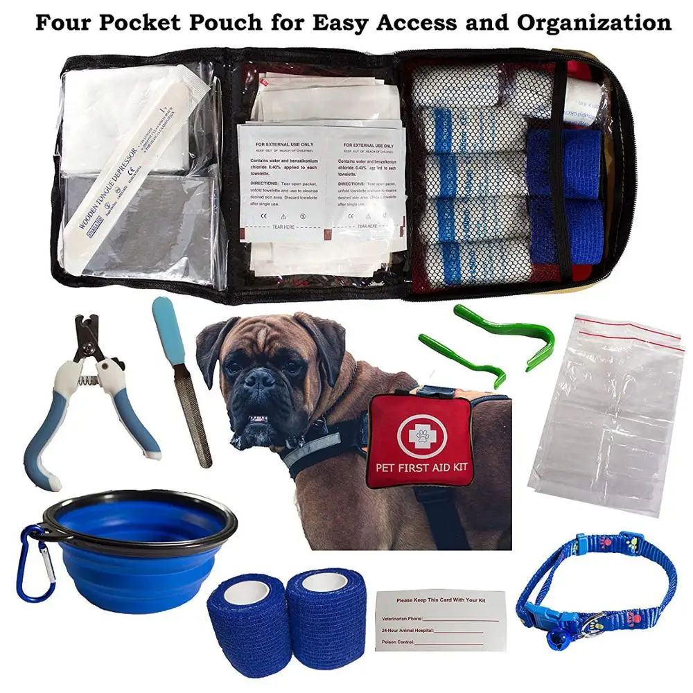 CE ISO Approved Customized Pet First Aid Kit Dog Cat Care Kit Set