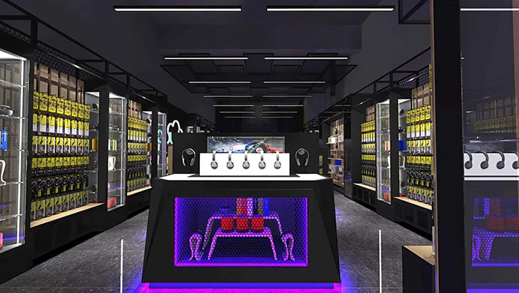 Customized Design Name of Electronic Shops Furniture Store Decoration for Mobile Phone Accessories
