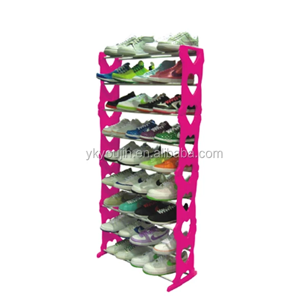 pink shoe rack