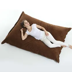 Wholesale memory foam filler rectangle soft fold giant bean bag chairs for adults NO 5