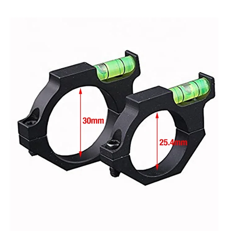 
 Кольца прицела 25,4 мм 30 мм с точным воздушным пузырьковым уровнем, Монтажное кольцо для прицела и лазера  
