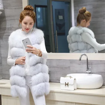 2021 China Hot Sale women overcoat real fox fur coat mink fur coat wholesale in Winter