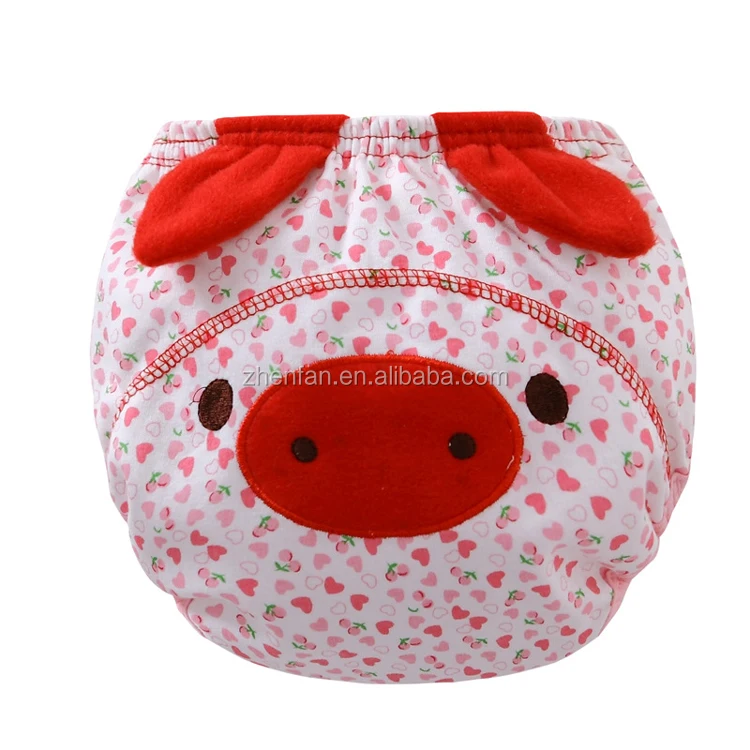 2024 New Design Animal Pattern 3 Layers Waterproof 100%cotton Baby Diaper