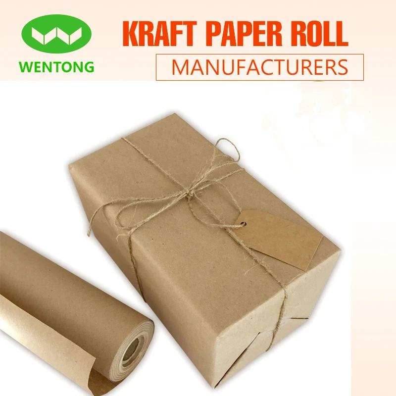 Paper Farm Eco Kraft Wrapping Paper Roll (Jumbo Roll) | Biodegradable Recycled Material | Made in The USA | Multi-use: Natural Wrapping