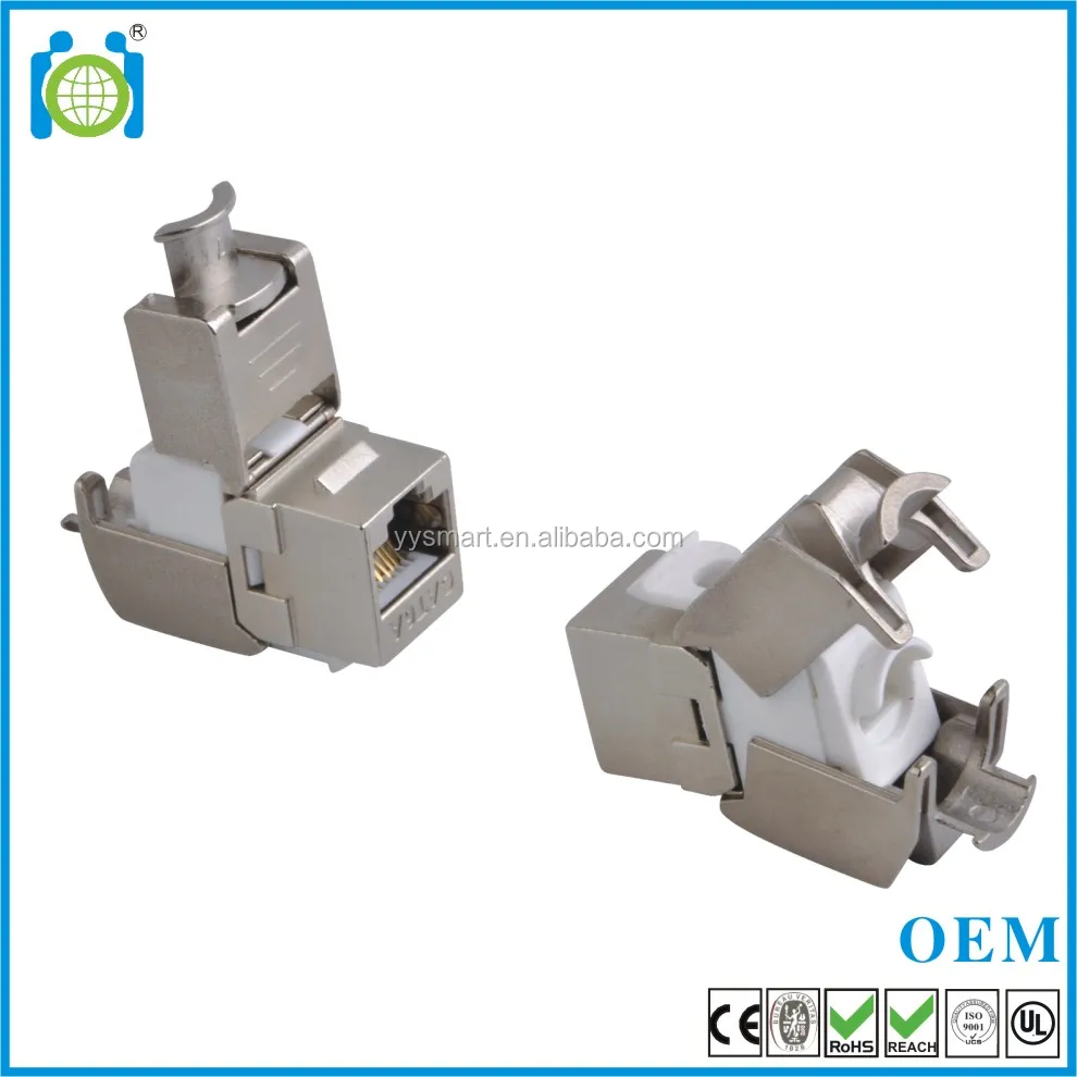 
Гнездо Keystone Jack RJ45 CAT6a FTP без инструментов 
