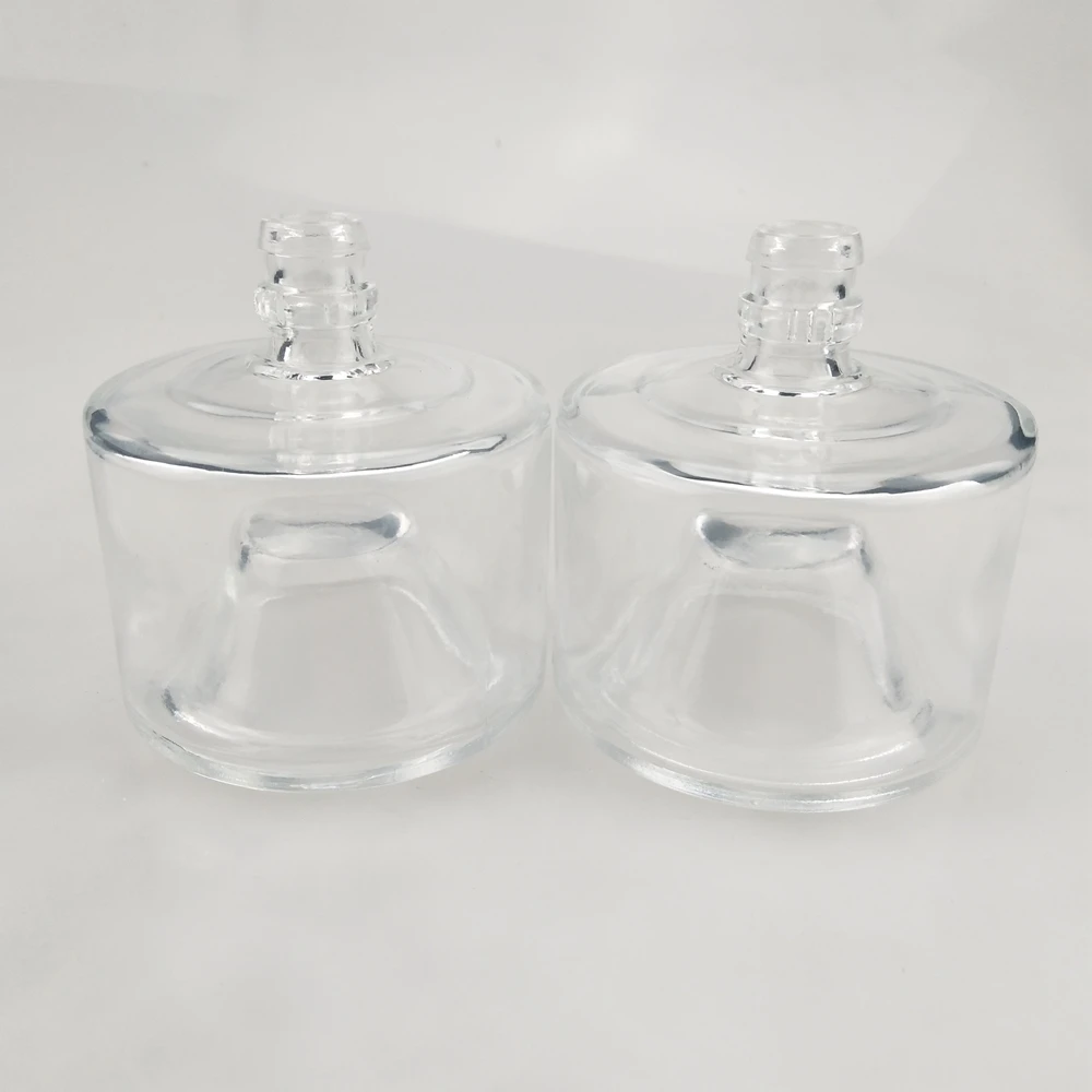 250ml Unique Shaped Set Stackable Collapsible Glass Alcohol Bottle With Deep Bottom