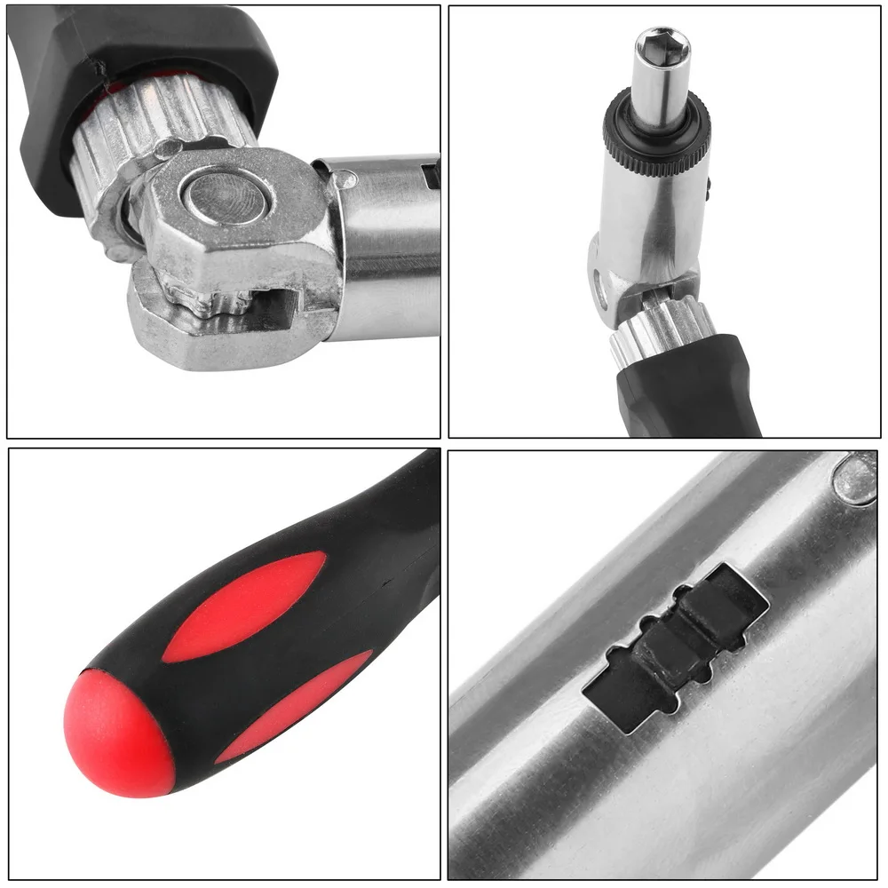 Шестигранный ключ DIYWORK 1/4 дюйма, головка отвертки с положительным и отрицательным направлением, регулируемый на 180 градусов, отвертка с храповым механизмом