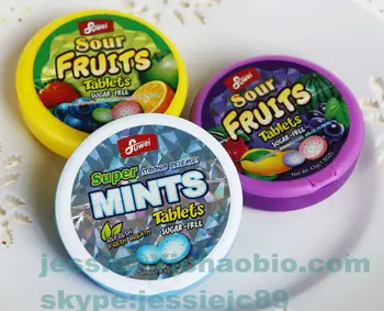 Sour Fruits Super mints Sugar Free mints custom candy