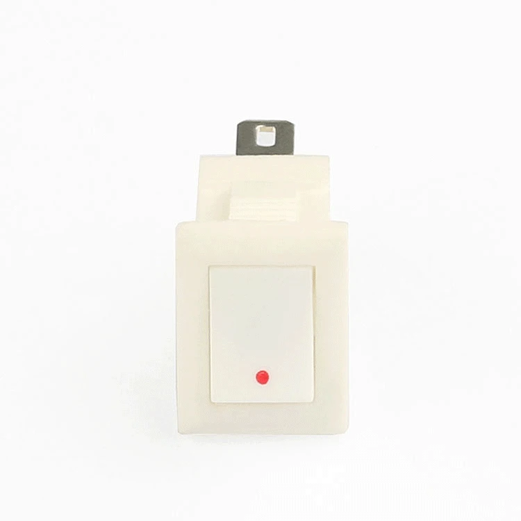Free Sample 2a 250v CQC T105 2 Pin Small Rocker Switch White Color Spst Rocker Switch