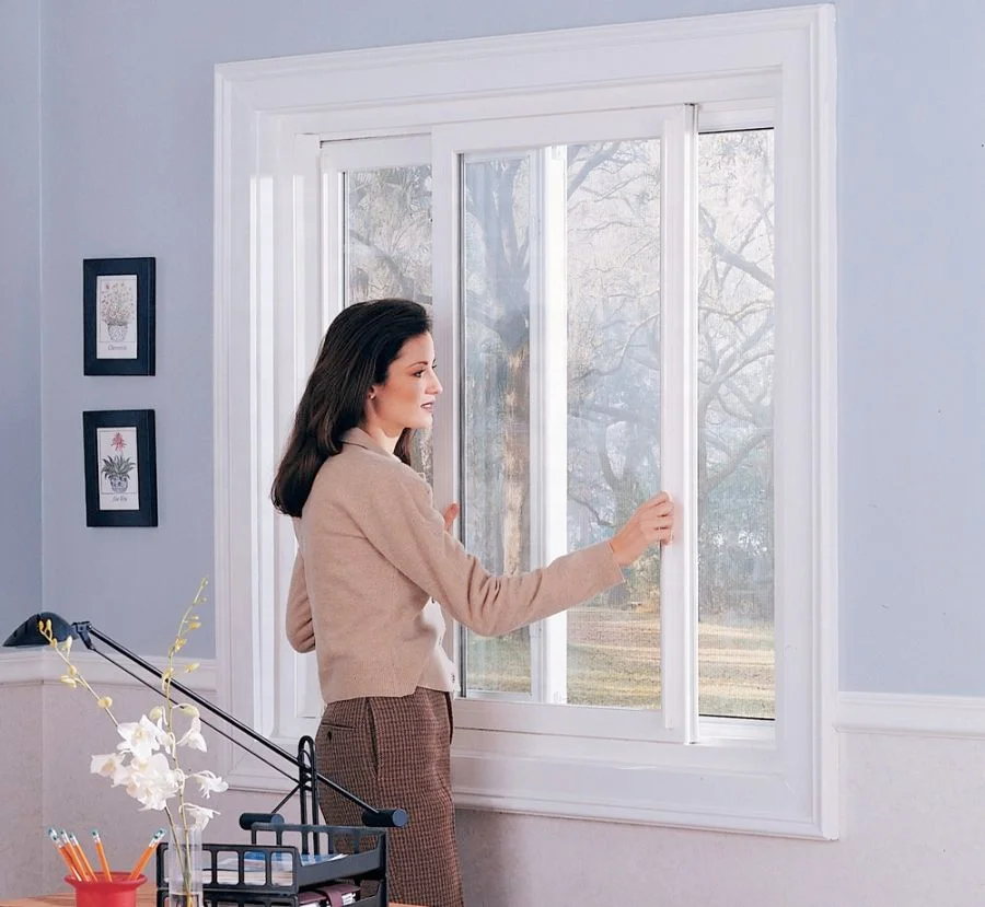 Australian Standard PVC Profile Frame Sliding Window Double Glazed UPVC Windows