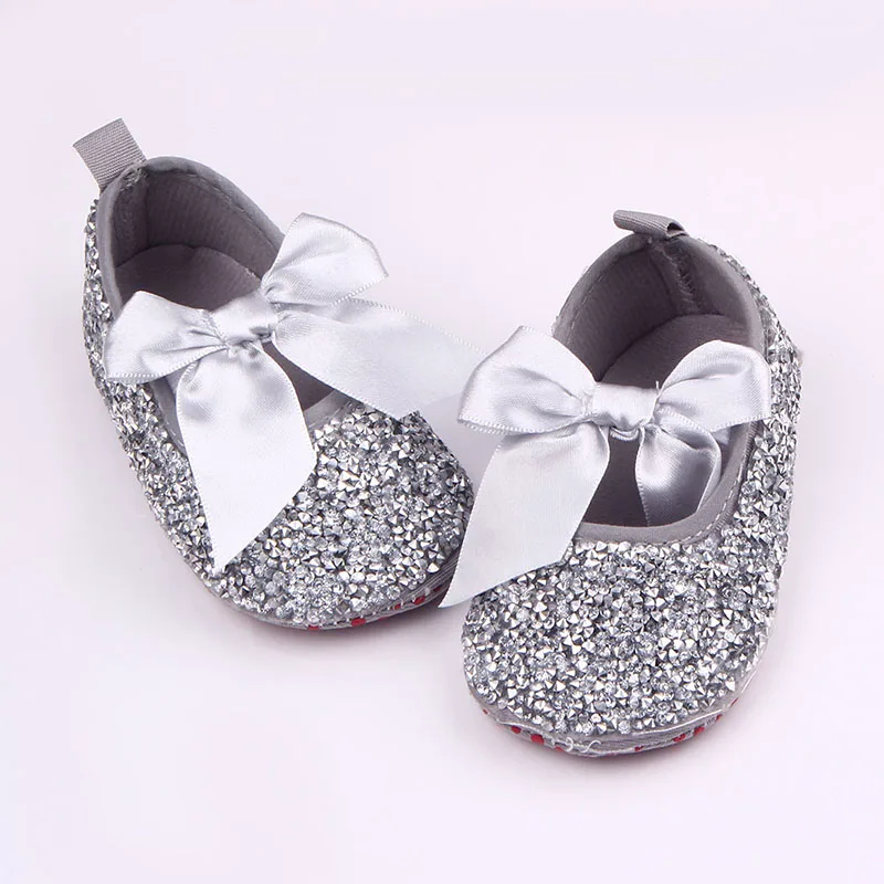 Bling узелком-бабочкой на платформенных смешанные цвета счастливый ребенок туфли к платью для девочек