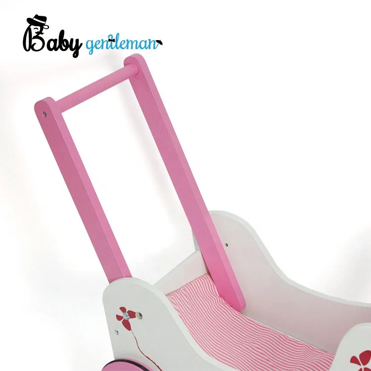 Лидер продаж, детская Первая деревянная кукольная коляска с ящиком для хранения Z16085E