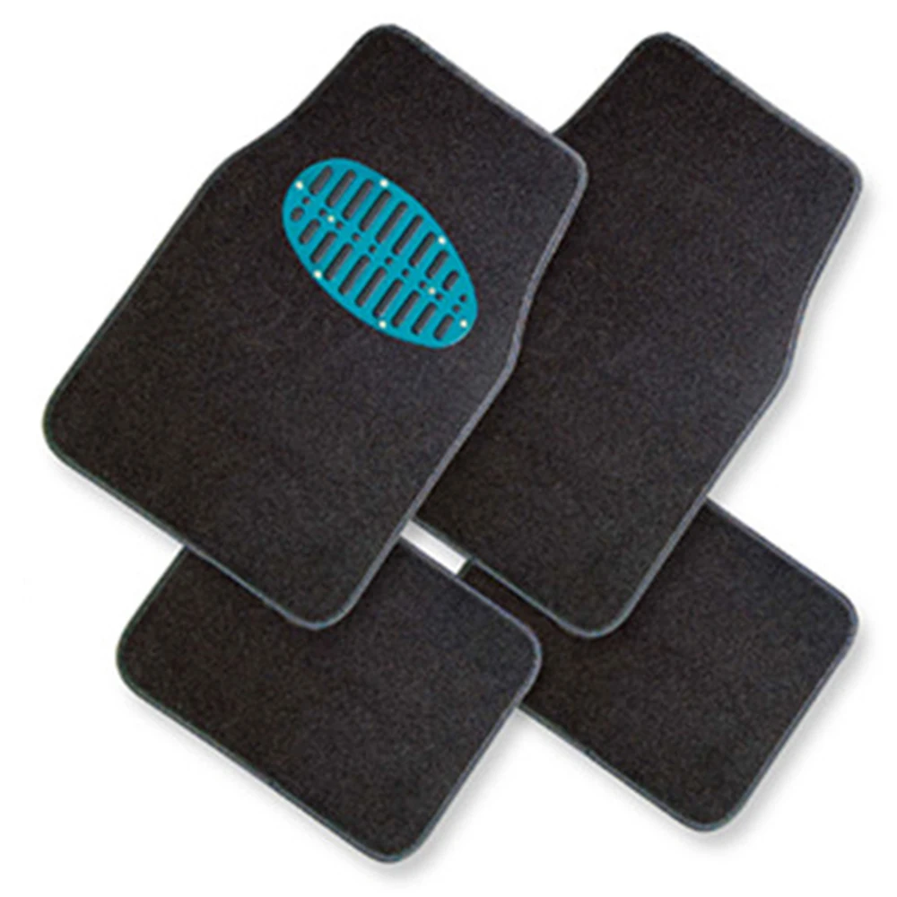 Универсальный 4 шт. красочный ковер автомобильный напольный коврик, ПВХ коврик автомобильный коврик