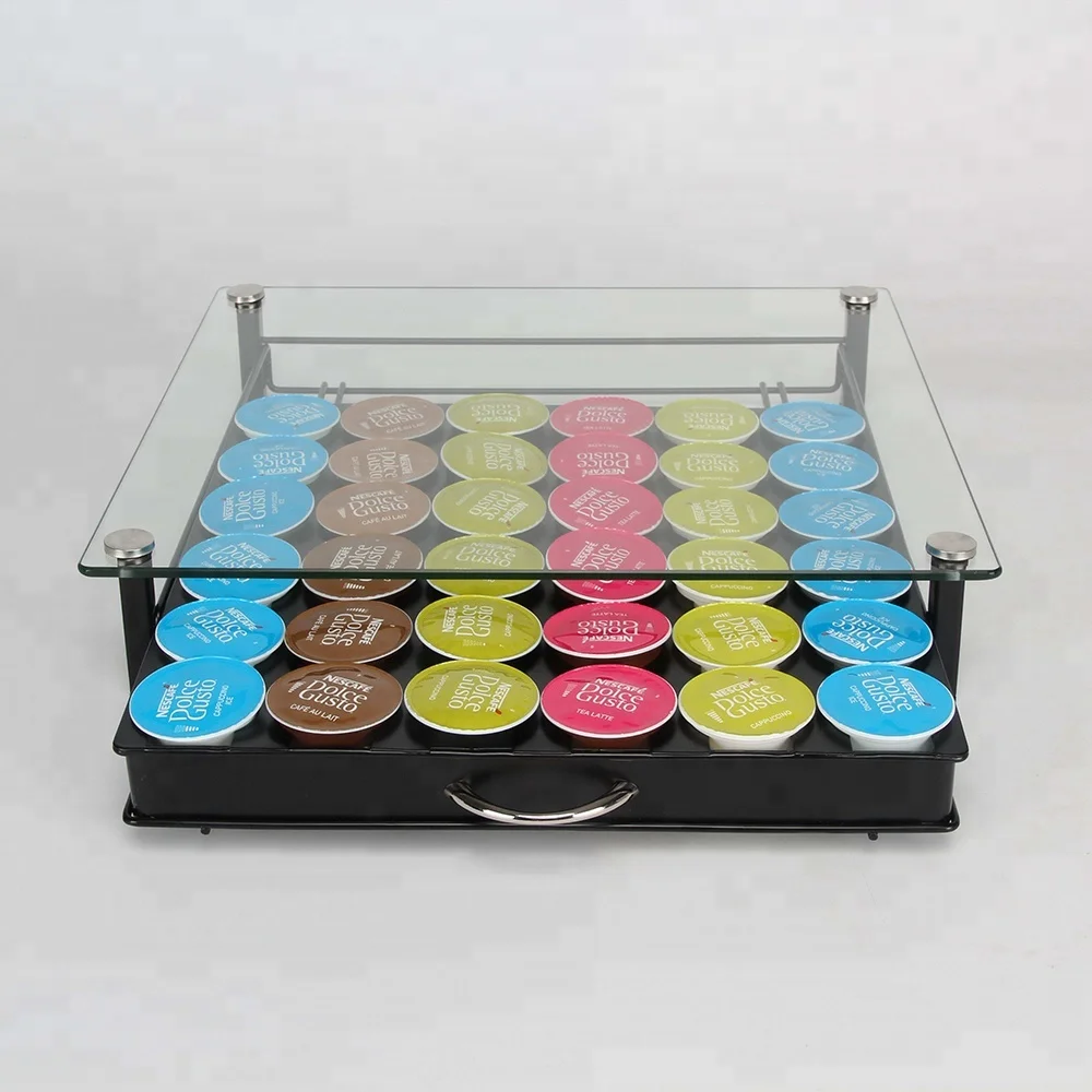 Cajón De Almacenamiento Para Cápsulas De Café Dolce Gusto,Cristal Templado  De Alta Calidad,Nuevo Diseño,36 Unidades - Buy Soporte Para Cápsulas De  Café,Soporte Para Cápsulas De Café,Cajón Para Cápsulas Dolce Gusto Product  on