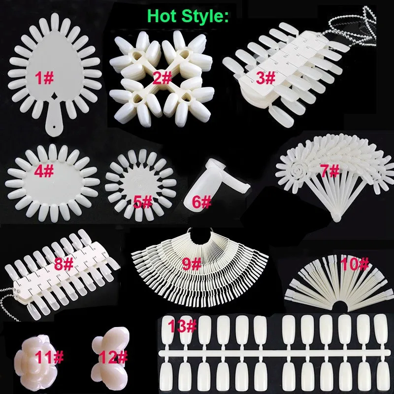 Magnetic Crystal Diamond Base False Nail Tips Practice Training Display Stand Holder Nail Art Display