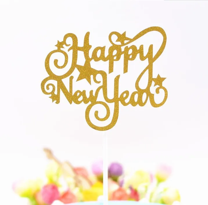 cake flags happy new year cupcake cake topper toppers birthday
