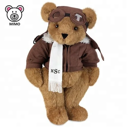 Source Brand LOGO Airline Mascot Aviator Teddy Bear Toys With Glasses  Wholesale Cute Stuffed Animal Soft Toy Plush Pilot Teddy Bear on  m.