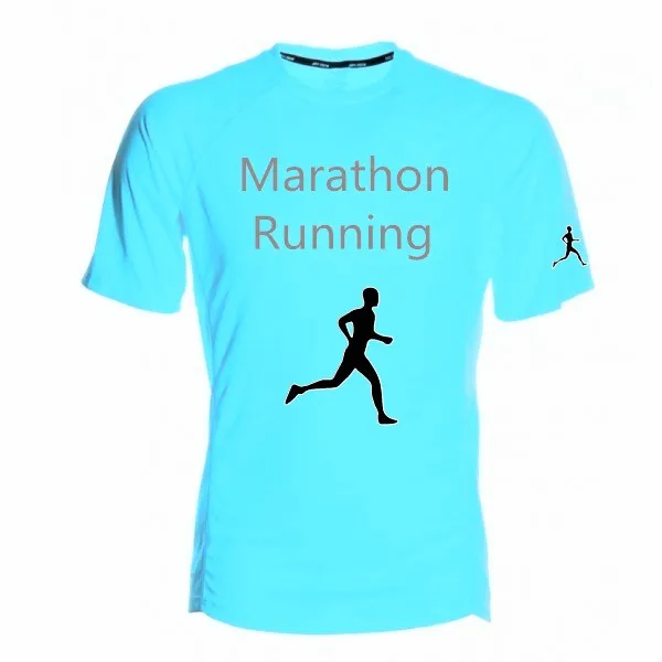 Men's Marathon Running Breathable T-Shirt - Blue