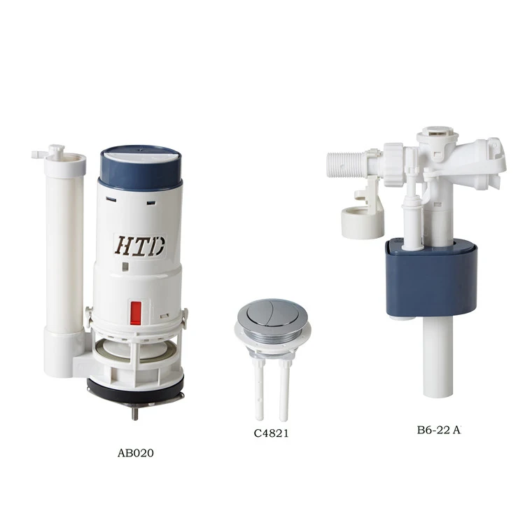 HTD Water-saving Top Flush Button Cistern Manual Toilet tank Adjustable Flushing Spare Parts