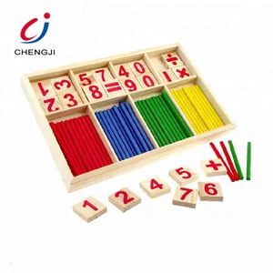 China Manufacturer Wholesale Kids Math Toys Counting Educational Wooden Toy in Bulk