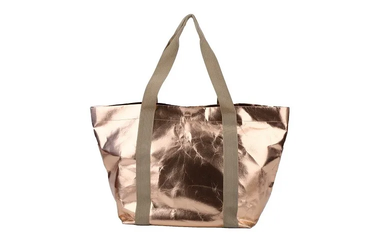 Wholesale Custom Cheap Washable Kraft Paper Ladies Handbag With High Quality