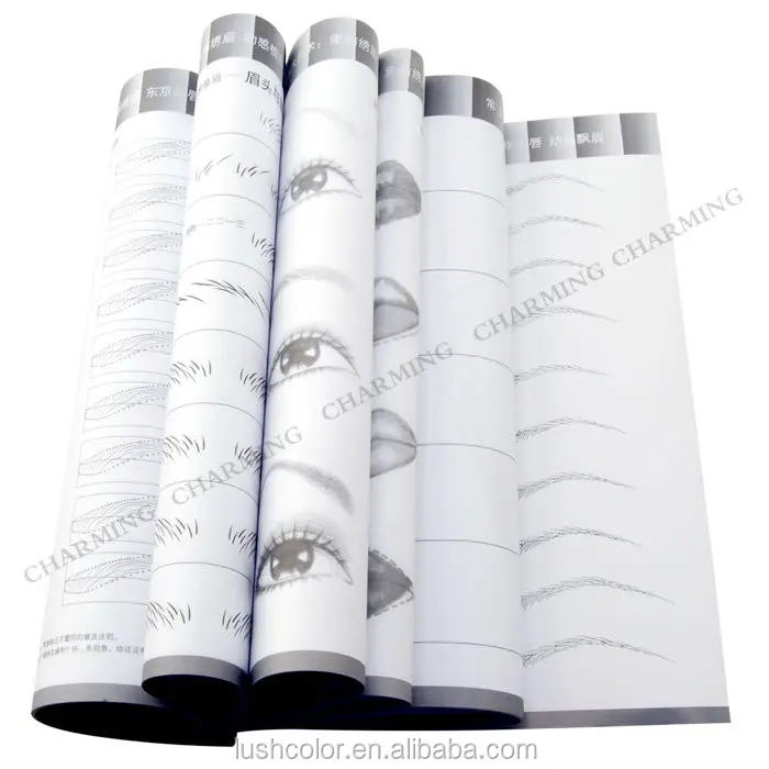 Professional Permanent Makeup Practice Skin Practice Book