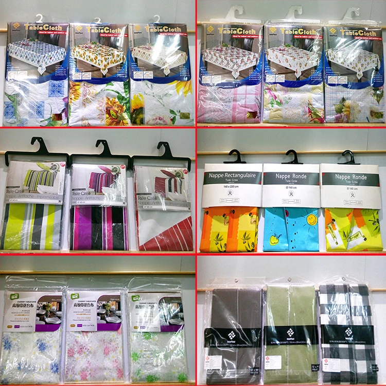 Plastic Pvc Printed Sheet Rolls Christmas Table Cloth easy to