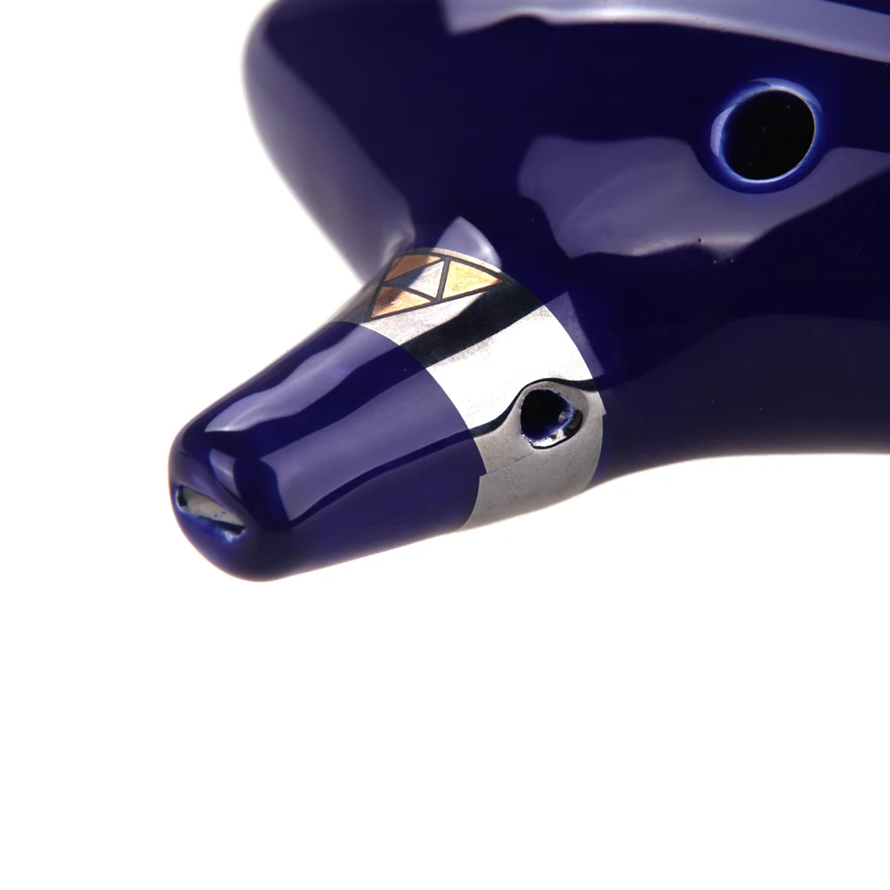 Key Type Musical Instruments Blue Flute 12 Holes Cera Alto C Legend of Zelda Ocarina Flute Instrument Ceramic Ocarina