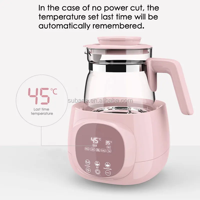  Baby Formula Water Kettle Electric Kettle Temperature Control  Water Boiler Smart Kettle Instant Warmer Water Kettle Electric Bottle  Warmer Formula Kettle for Tea Coffee 1.2L : Baby