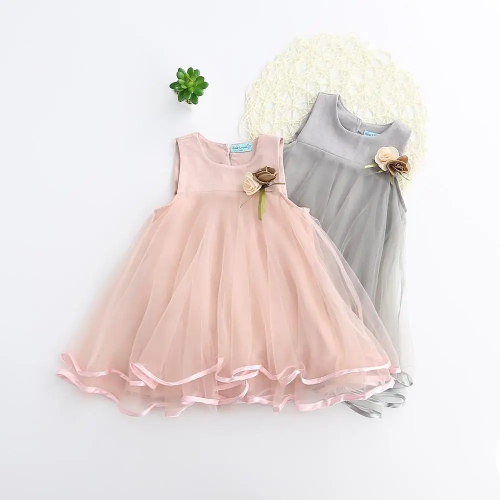 2017 New Model 2-7 Year Old Baby Girl Party Dress Children Frocks Designs