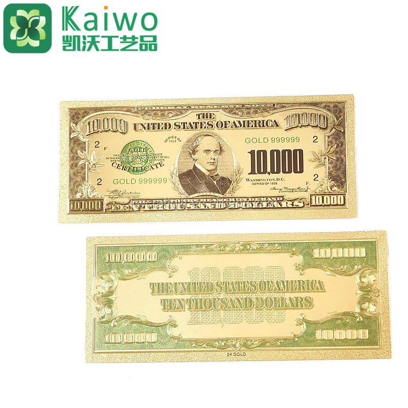 Statue of Liberty Image One Million Dollars Bill US $ Gold Money Banknote