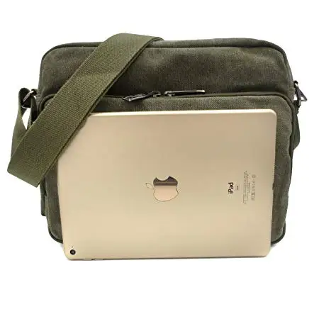 Multifunctional Mens Womens Crossbody Handbag Messenger Shoulder Purse Bag Canvas Travel Purse Change Packet