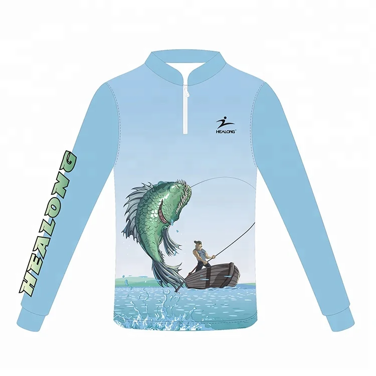 Factory Sale Sublimation Fishing Jersey Custom