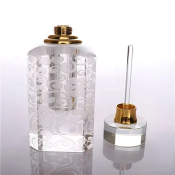 BOYE Luxury Wholesale 3ml Attar White And Gold K9 Perfume Crystal Bottle In Bulk