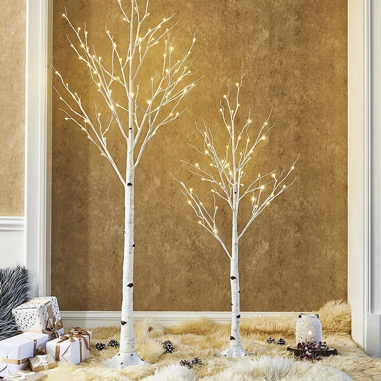 LED Lighted Birch Twig Tree Outdoor Use Twinkle Birch Tree